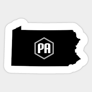 Pennsylvania Homer (Black) Sticker